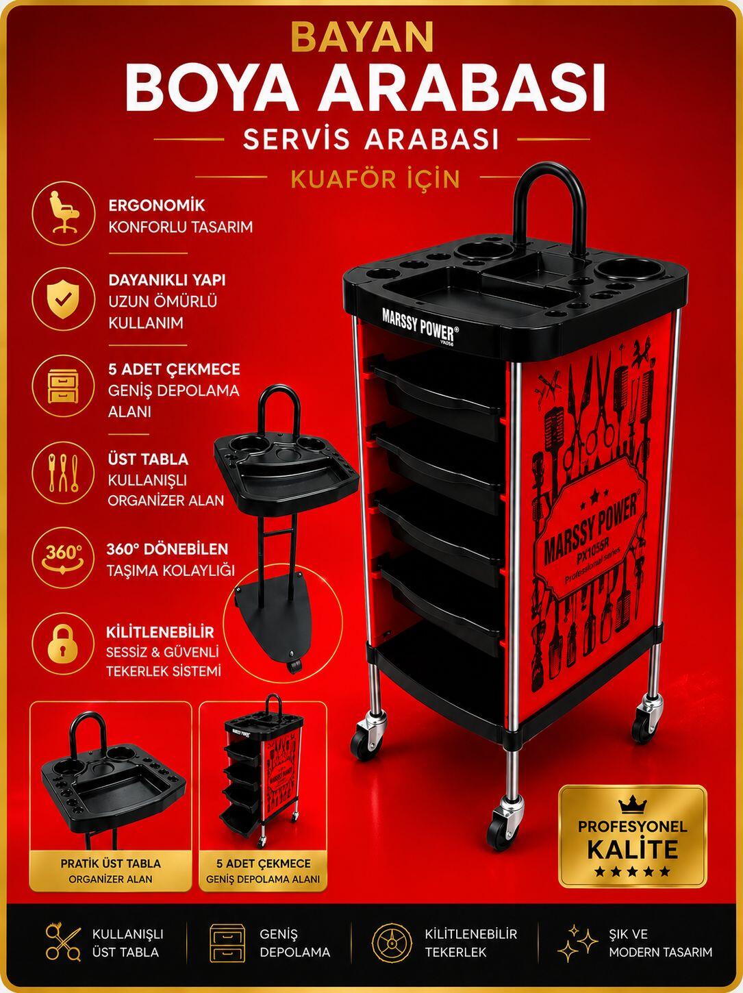 Boya arabası servis arabası